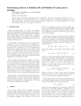 Determining g-factors in Rubidium-85 and Rubidium