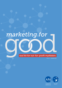 Marketing for Good Tool Kit