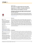 Biomarker for Spinal Muscular Atrophy: Expression