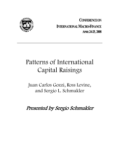 Patterns of International Capital Raisings