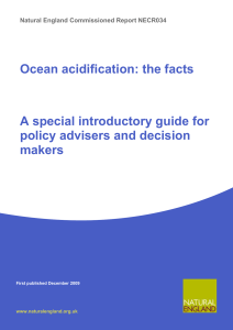 Ocean acidification - Natural England publications