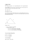 7.1 Right Triangles a2 + b2 = c2 sin θ = opposite/hypotenuse cos θ