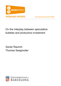 On the interplay between speculative bubbles and productive