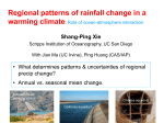 Dynamics of regional climate change