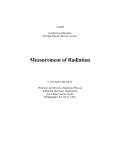 Measurement of Radiation