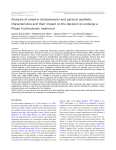 Analysis of anterior dentoalveolar and perioral aesthetic