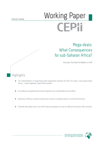 Mega-deals: What Consequences for sub-Saharan Africa?
