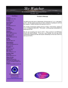 November News Letter - Boise Astronomical Society