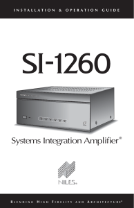 SI-1260 Manual - Your Electronic Warehouse