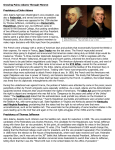 Growing Pains: Adams Through Monroe Presidency of John Adams