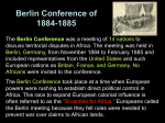 Berlin Conference of 1884-1885