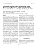 Functional Characterization of Truncated Growth Hormone (GH
