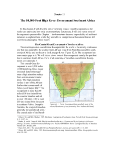 The 10000-Foot High Great Escarpment Southeast