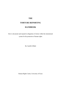 The Torture Reporting Handbook