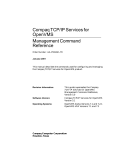 Compaq TCP/IP Services for OpenVMS Management