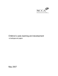 Children`s early learning and development