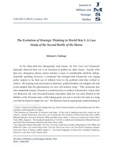Print this article - Journal of Military and Strategic Studies