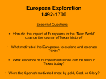 Chapter 5 European Exploration 1492-1700