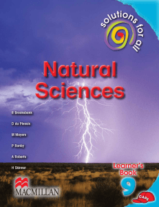 Solutions for all Natural Sciences Grade 9 Learner`s Book
