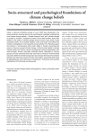 Socio-structural and psychological foundations of climate change