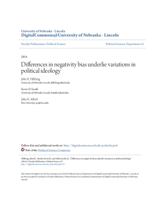 Differences in negativity bias underlie variations in political ideology