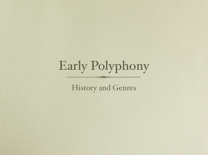 Early Polyphony - Scott Foglesong