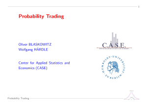 Probability Trading
