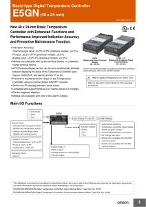 Basic-type Digital Temperature Controller E5GN(48 x 24 mm)