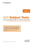 SAT Subject Tests - collegereadiness