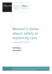 Women`s views about safety in maternity care: A qualitive study