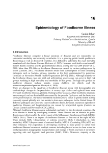 Epidemiology of Foodborne Illness