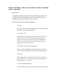 Chapter 14 Outline - Slavery and America`s Future