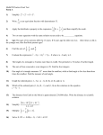 Math070 Practice Final Test Form A 1) Simplify: 4 2 2 6 3 ÷ − ÷ . 2