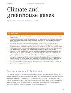 Climate and greenhouse gases