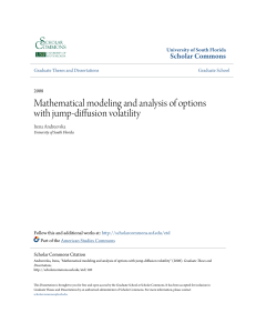 Mathematical modeling and analysis of options with jump