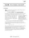 CH 38 - FACTORING THE GCF