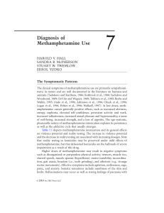 Chapter 7: Diagnosis of Methamphetamine Use