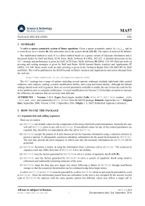 MA57 - HSL Mathematical Software Library