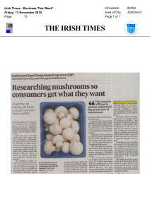 Researching mushrooms so consumers get what they want