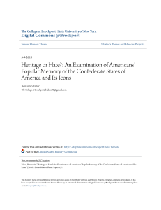 Heritage or Hate? - Digital Commons @Brockport