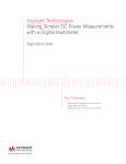 Making Simpler DC Power Measurements with a