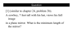 [1] (similar to chapter 24, problem 3b). A cowboy, 7 feet tall with his