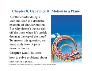 Chapter 8. Dynamics II: Motion in a Plane