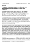 ARTICLE Functional analysis of mutations in SLC7A9, and genotype