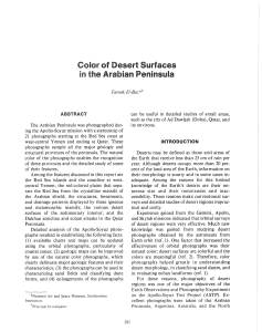 Color of Desert Surfaces in the Arabian Peninsula