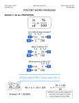 Percent Word Problems