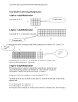 Area Model for Showing Multiplication