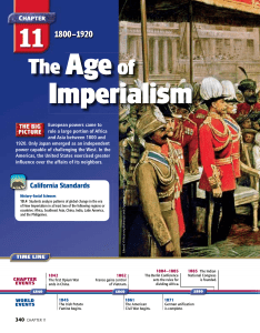 Chapter 11, The Age of Imperialism, 1800-1920