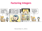 Factoring Integers