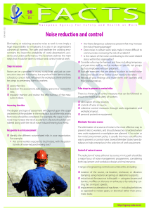 Noise reduction and control - EU-OSHA